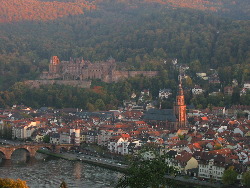 Heidelberg at sunset